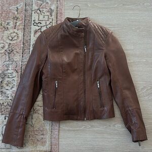 Cole Haan Brown Leather Jacket